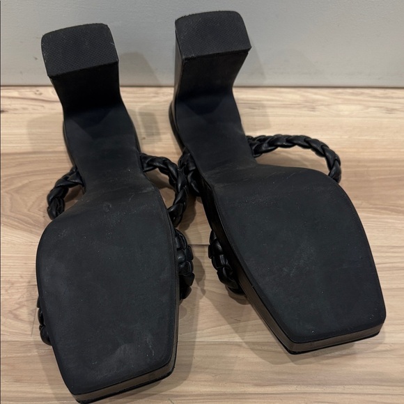 Jeffrey Campbell Black Braided Heels - Picture 3 of 4